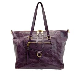 ☆☆ LOUIS VUITTON ルイヴィトン モノグラム・アンプラント ルミニューズPM M40551 パープル 2WAYバッグ レザー Bランク