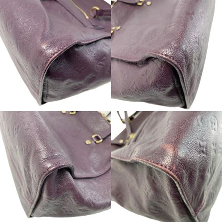  LOUIS VUITTON ルイヴィトン モノグラム・アンプラント ルミニューズPM M40551 パープル 2WAYバッグ レザー