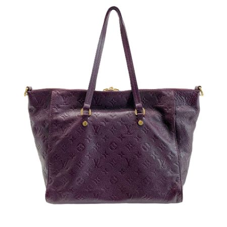  LOUIS VUITTON ルイヴィトン モノグラム・アンプラント ルミニューズPM M40551 パープル 2WAYバッグ レザー