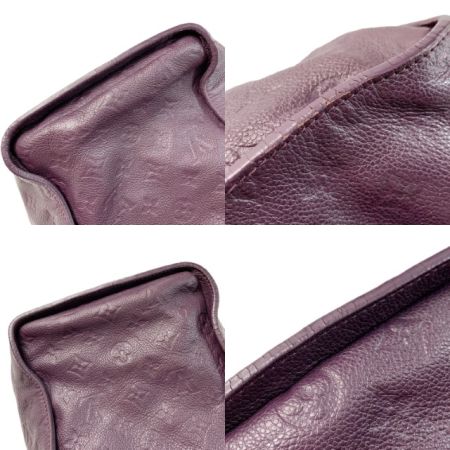 LOUIS VUITTON ルイヴィトン モノグラム・アンプラント ルミニューズPM M40551 パープル 2WAYバッグ レザー