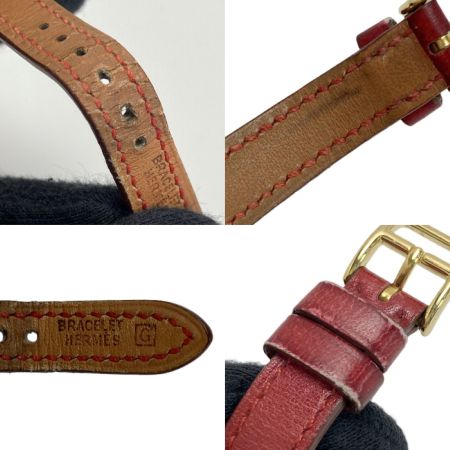  HERMES エルメス メテオール □G刻印 705279 ホワイト クォーツ レディース 腕時計