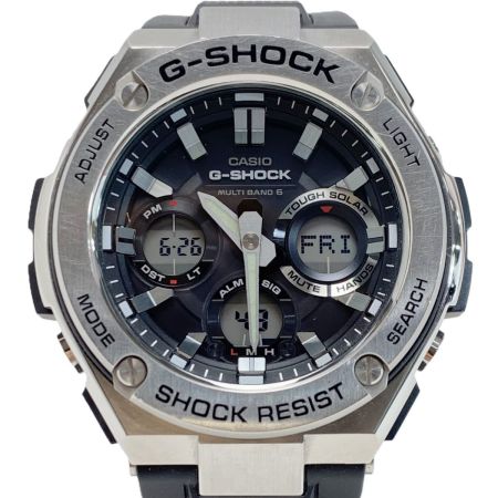  CASIO カシオ G-SHOCK  腕時計 GST-W110-1AJF 電波ソーラー ラバー メンズ