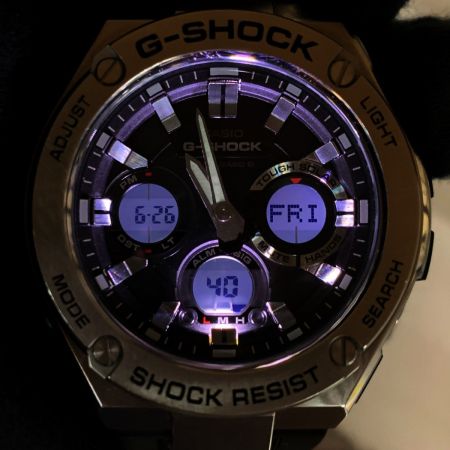  CASIO カシオ G-SHOCK  腕時計 GST-W110-1AJF 電波ソーラー ラバー メンズ