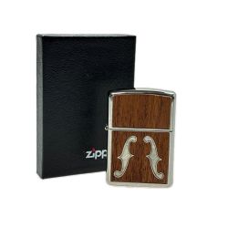 ☆☆ ZIPPO ジッポー オイルライター 2004年製 アーマー ウッド 貝象嵌 ｆホール 箱有 Bランク