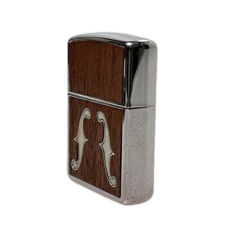 ZIPPO ジッポー オイルライター 2004年製 アーマー ウッド 貝象嵌 ｆホール 箱有