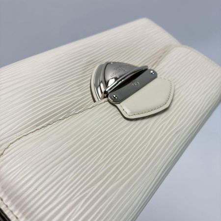 LOUIS VUITTON ルイヴィトン エピ ポルトフォイユ・ウジェニ M6388J ホワイト 長財布