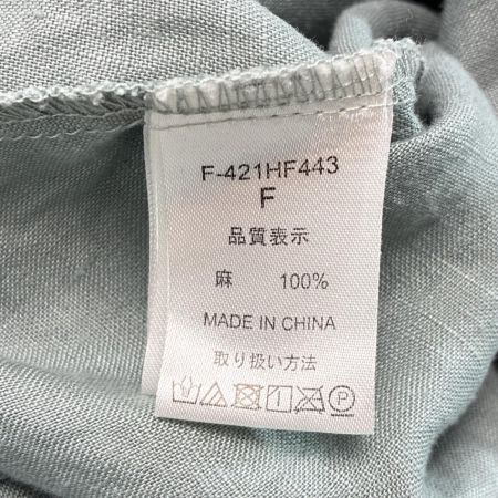 08Mab ゼロハチマブ リネンシャツ SIZE Free F-421HF443 ダスティブルー レディース