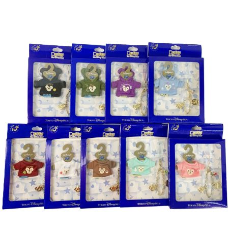   ディズニーシー ダッフィー シェリーメイ 10周年限定 2ＷＡY ストラップチャーム 9個セット売り