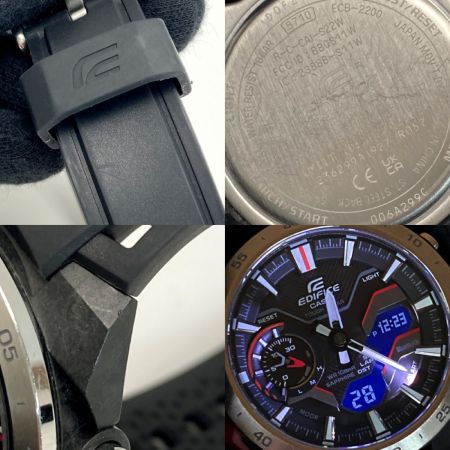  CASIO カシオ エディフィス WINDFLOW ECB-2200YP-1AJF ブラック ソーラー メンズ 腕時計 EDIFICE