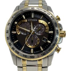 ☆☆ CITIZEN シチズン アテッサ エコドライブ E610-S104840 ブラック 電波ソーラー メンズ 腕時計 Cランク