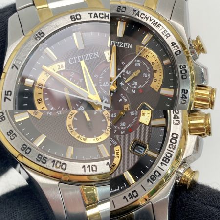  CITIZEN シチズン アテッサ エコドライブ E610-S104840 ブラック 電波ソーラー メンズ 腕時計