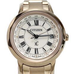 CITIZEN シチズン XC クロスシー ライトピンク H240-T022740 腕時計 電波ソーラー レディース Bランク