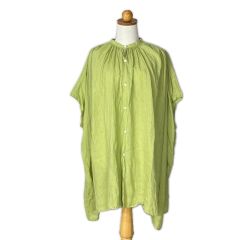 HAVER SACK ハバーサック リネンワンピース size 1 レディース 622422 イエローグリーン Bランク