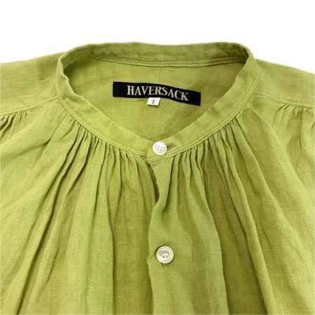 HAVER SACK ハバーサック リネンワンピース size 1 レディース 622422 イエローグリーン