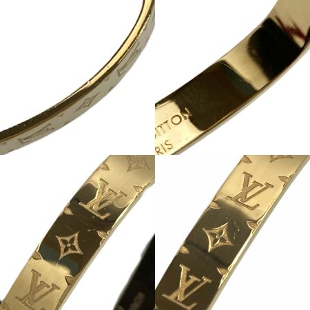  LOUIS VUITTON ルイヴィトン フープナノグラム ピアス M00220 ゴールド GP 箱・布袋有