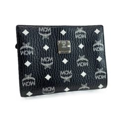 ☆☆ MCM エムシーエム ポーチ レザー 袋有 ブラック Bランク