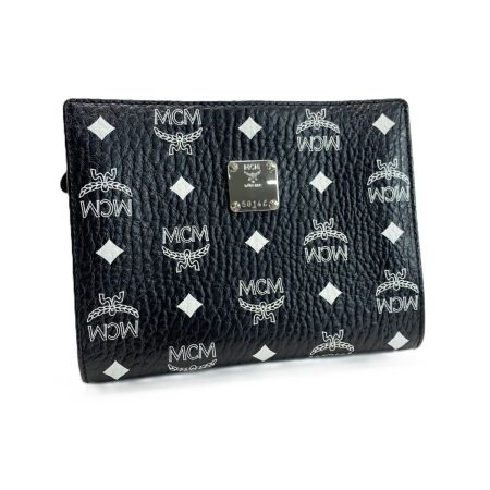  MCM エムシーエム ポーチ レザー 袋有 ブラック