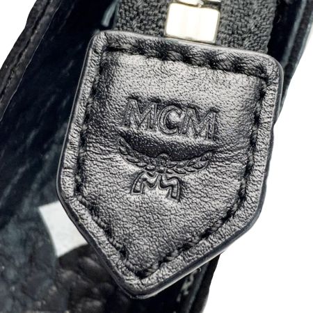  MCM エムシーエム ポーチ レザー 袋有 ブラック