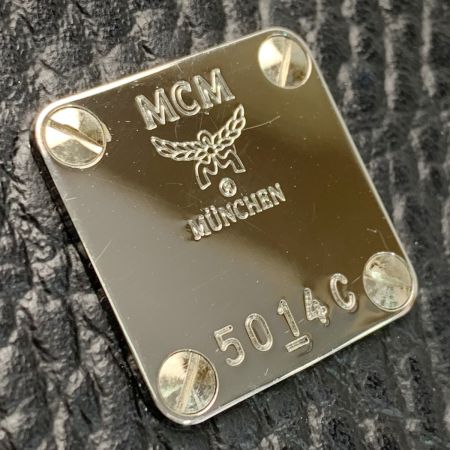  MCM エムシーエム ポーチ レザー 袋有 ブラック