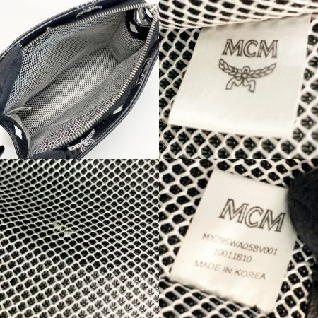  MCM エムシーエム ポーチ レザー 袋有 ブラック
