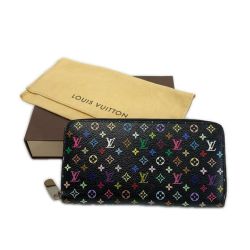 ☆☆ LOUIS VUITTON ルイヴィトン ラウンドファスナー財布 M60243 マルチカラー 箱 袋有 Bランク