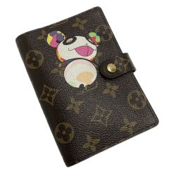 ☆☆ LOUIS VUITTON ルイヴィトン モノグラムパンダ アジェンダPM R20011 6穴手帳カバー 箱・布袋有 Bランク