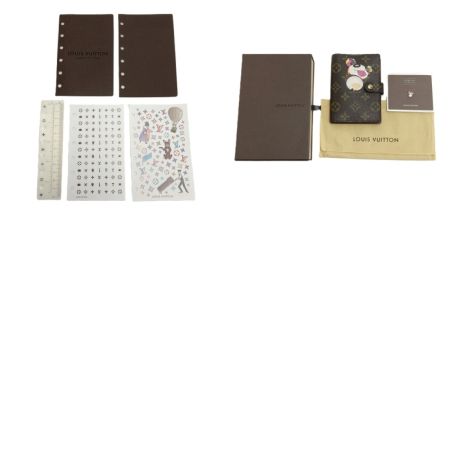  LOUIS VUITTON ルイヴィトン モノグラムパンダ アジェンダPM R20011 6穴手帳カバー 箱・布袋有