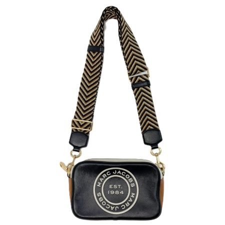  MARC JACOBS マークジェイコブス サークルロゴ H125L01RE21 002 ブラック×ブラウン×ホワイト ショルダーバッグ