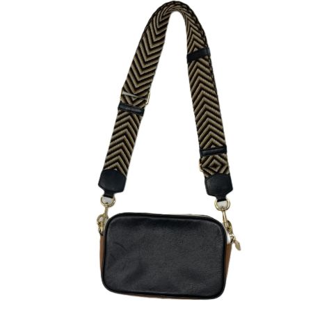  MARC JACOBS マークジェイコブス サークルロゴ H125L01RE21 002 ブラック×ブラウン×ホワイト ショルダーバッグ