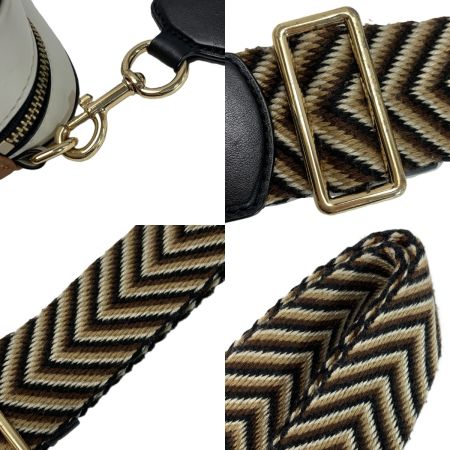  MARC JACOBS マークジェイコブス サークルロゴ H125L01RE21 002 ブラック×ブラウン×ホワイト ショルダーバッグ