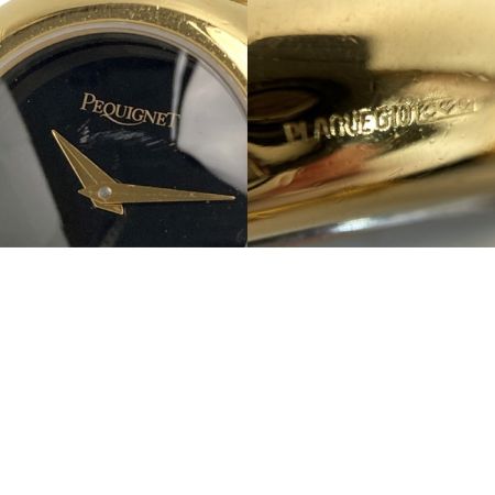  PEQUIGNET ペキネ バングルウォッチ 7670344 ブラック クォーツ レディース 腕時計