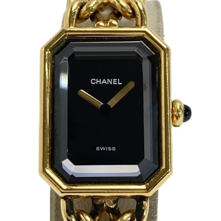  CHANEL シャネル プルミエール M 58512 ブラック クォーツ レディース 腕時計 GP