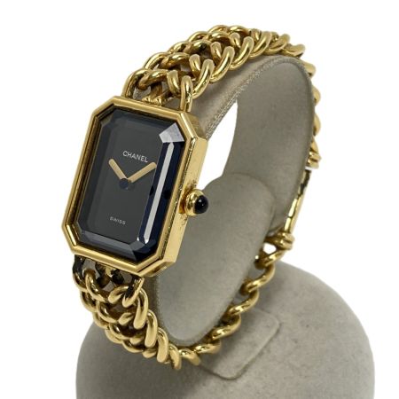  CHANEL シャネル プルミエール M 58512 ブラック クォーツ レディース 腕時計 GP