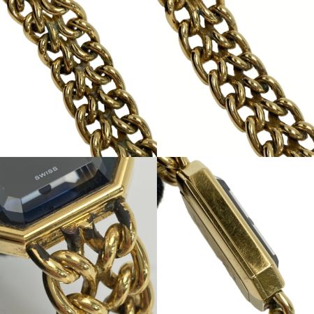  CHANEL シャネル プルミエール M 58512 ブラック クォーツ レディース 腕時計 GP