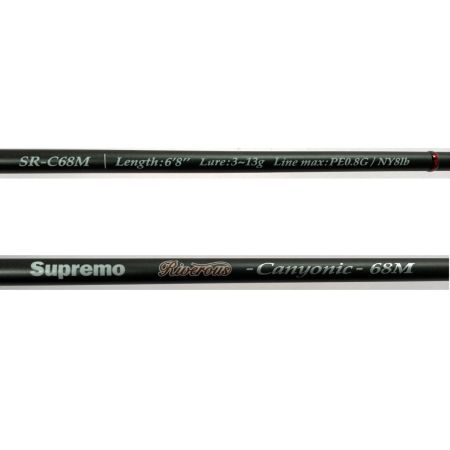  Supremo リバロス キャニオニック 68M SR-C68M ルアーロッド 竿袋付き