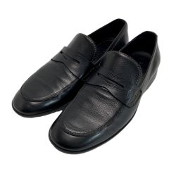 ☆☆ LOUIS VUITTON ルイヴィトン ローファー サイズ6½(25.5cm相当) ブラック レザー ビジネスシューズ Bランク