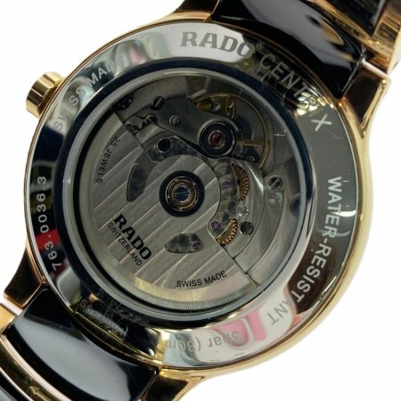  RADO ラドー セントリックス デイト 763.0036.3 ブラウン 自動巻き メンズ 腕時計 箱有 CENTRIX