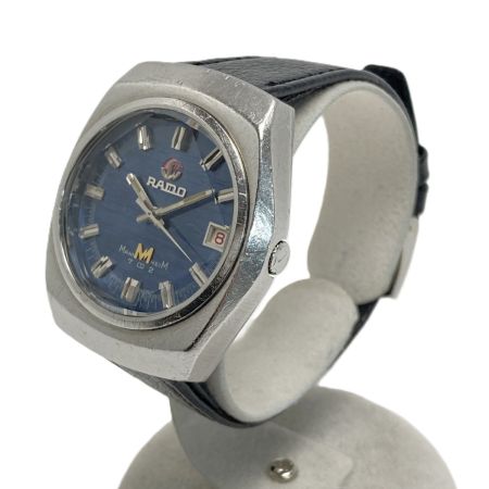  RADO ラドー マンハイム702 デイト カットガラス ブルー 自動巻き メンズ 腕時計 MANNHEIM