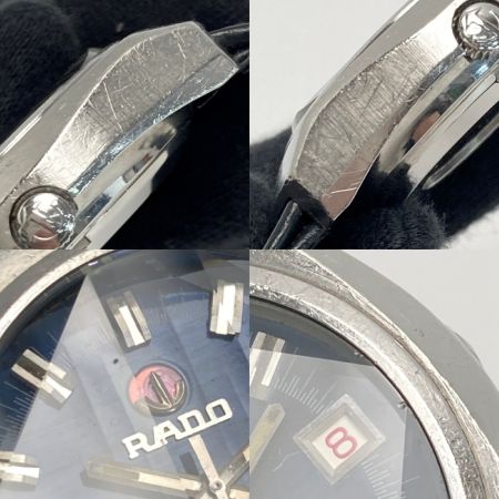  RADO ラドー マンハイム702 デイト カットガラス ブルー 自動巻き メンズ 腕時計 MANNHEIM