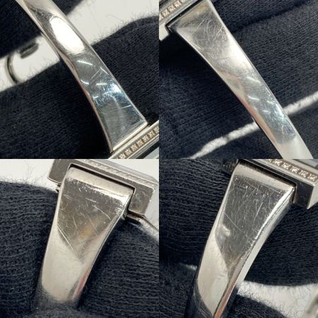  GUCCI グッチ Gフレーム ミラー ダイヤモンド 127.5 シルバー クォーツ レディース 腕時計 箱・取説有