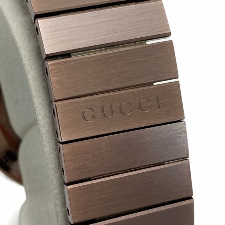  GUCCI グッチ インターロッキング 133.3 グレー クォーツ メンズ 腕時計 箱・取説有