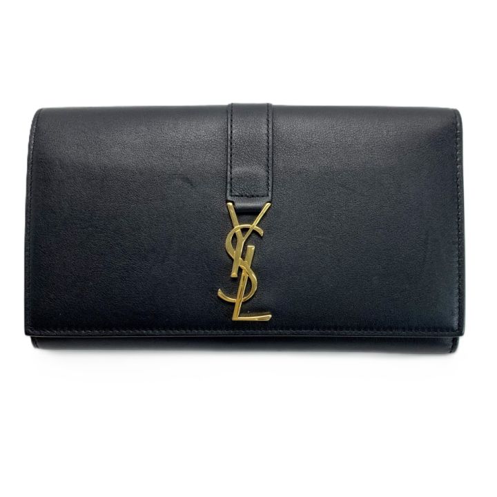 Yves Saint Laurent イブサンローラン 財布 2つ折り長財布 YSLロゴ