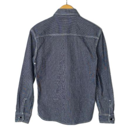 The Flat Head フラッドヘッド シャツ 長袖 ストライプ柄 SIZE 38 インディゴ メンズ