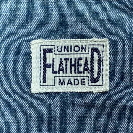The Flat Head フラッドヘッド シャツ 長袖 ストライプ柄 SIZE 38 インディゴ メンズ