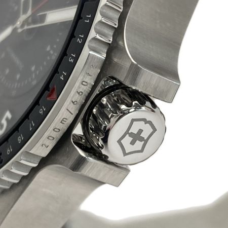 VICTORINOX ビクトリノックス ジャーニー 1884 242009 ブラック クォーツ メンズ 腕時計 箱・取説有 Journey
