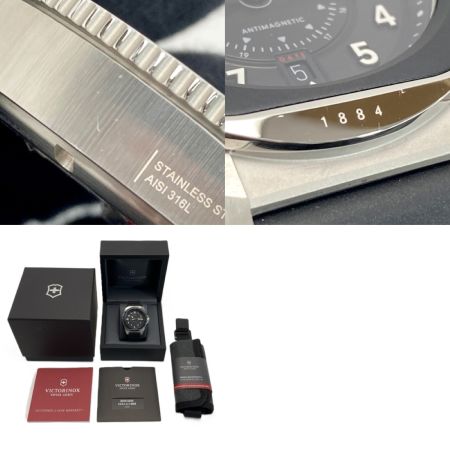  VICTORINOX ビクトリノックス ジャーニー 1884 242009 ブラック クォーツ メンズ 腕時計 箱・取説有 Journey