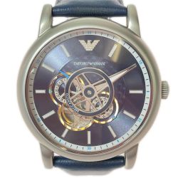 ◎◎ EMPORIO ARMANI エンポリオアルマーニ Luigi Meccanico メンズ 自動巻き 腕時計 本体のみ AR-60011-30 Bランク