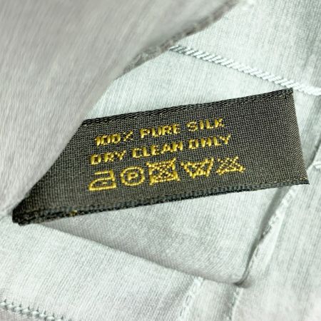  LOUIS VUITTON ルイヴィトン レースストール モノグラム柄 シルク 70x180cm グレー ストール スカーフ