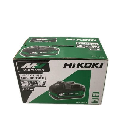 HiKOKI ハイコーキ 36Vバッテリー BSL36B18X グリーン 未使用品