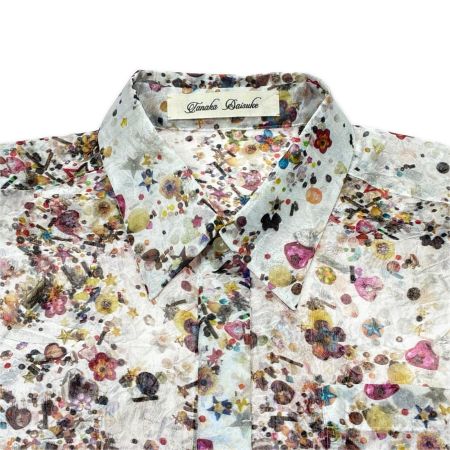 tanaka daisuke/タナカダイスケ childhood spangle organzy shirt オーガンジー シャツ SIZE F TD24AW-SH03 花柄 メンズ